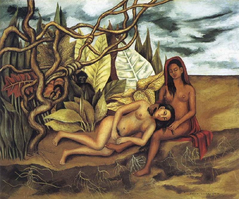 Frida Kahlo Earth Herself or Two Nudes in a Jungle china oil painting image
